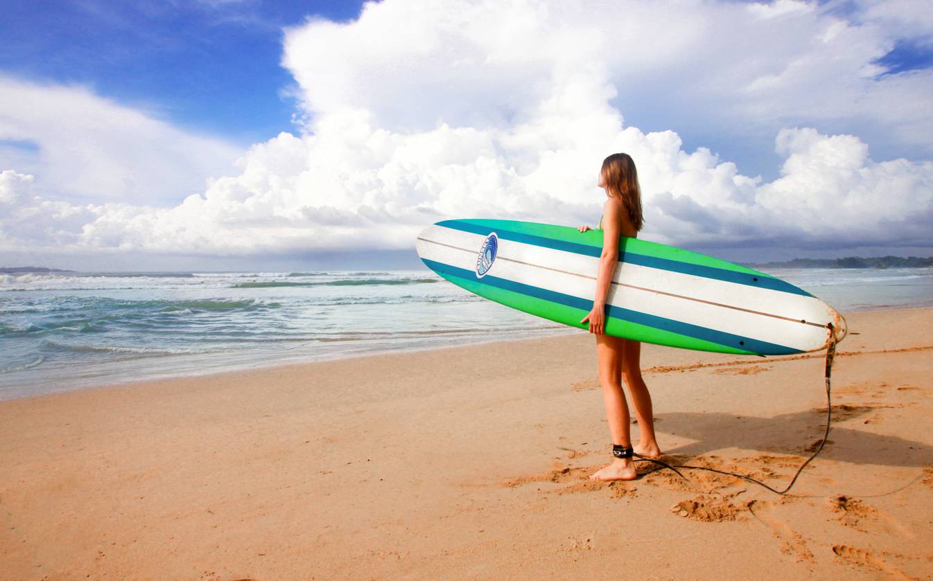 weligama beginners surf beach